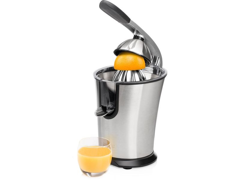 Princess Saftpresse 201860 Master Juicer Pro Schwarz/Silber Elektrische Zitruspresse