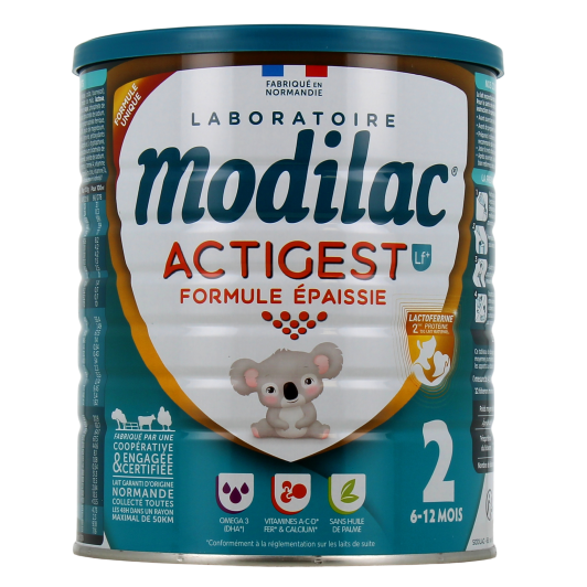 Modilac Actigest LF+ 2 Formule épaissie Lait 2ème âge