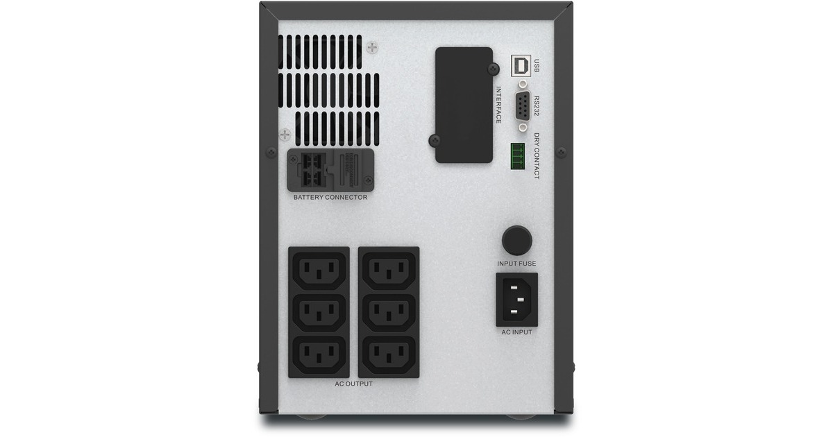 APCEasy-UPS SMV 2000VA, 230V, AVR, IEC ups  (Zwart, 6x C13, SMV2000CAI)