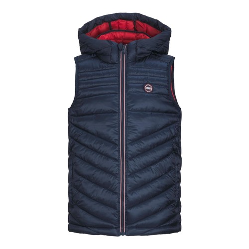 Jack & Jones - JJEHERO BODYWARMER HOOD - Marine