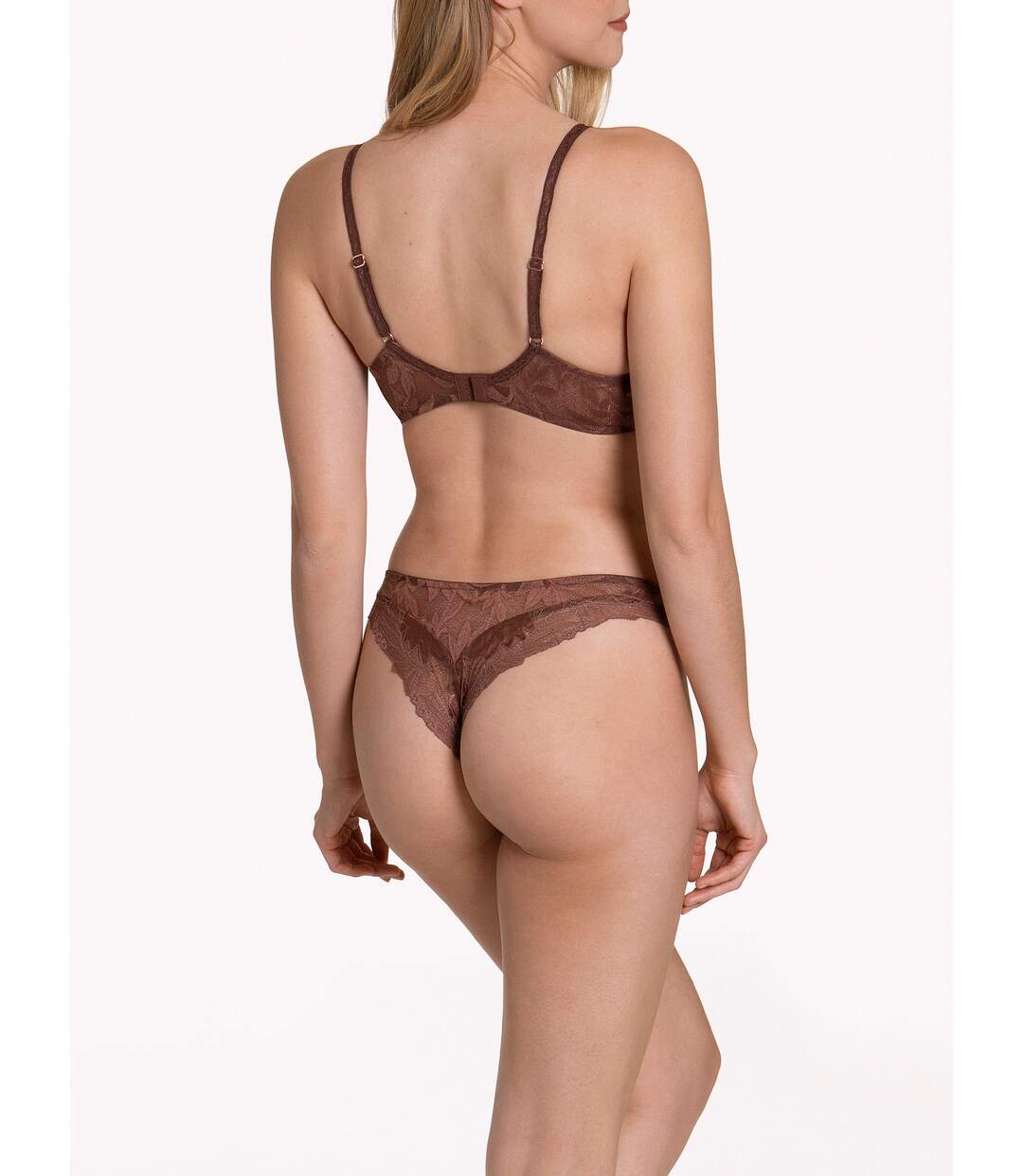 Soutien-gorge préformé Harvest marron bonnets B à E Lisca