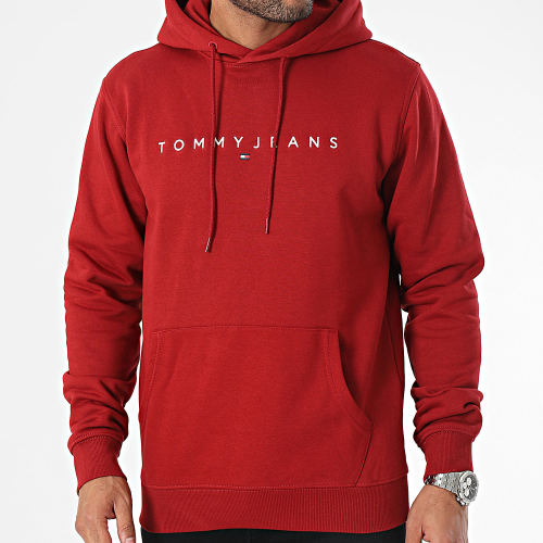 Sweat Capuche Linear Logo 7985 Bordeaux