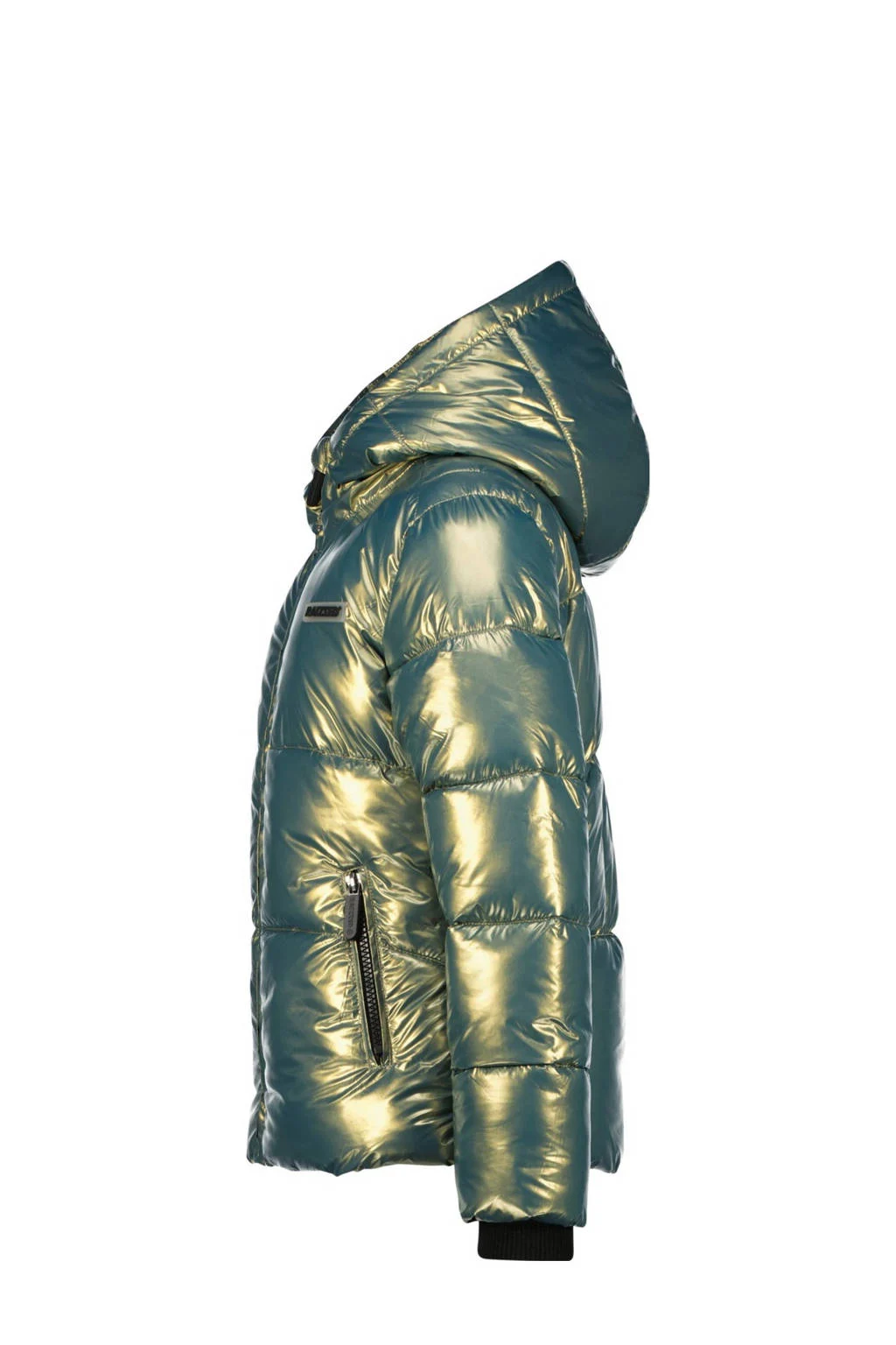 Raizzed gewatteerde winterjas Marly groen metallic