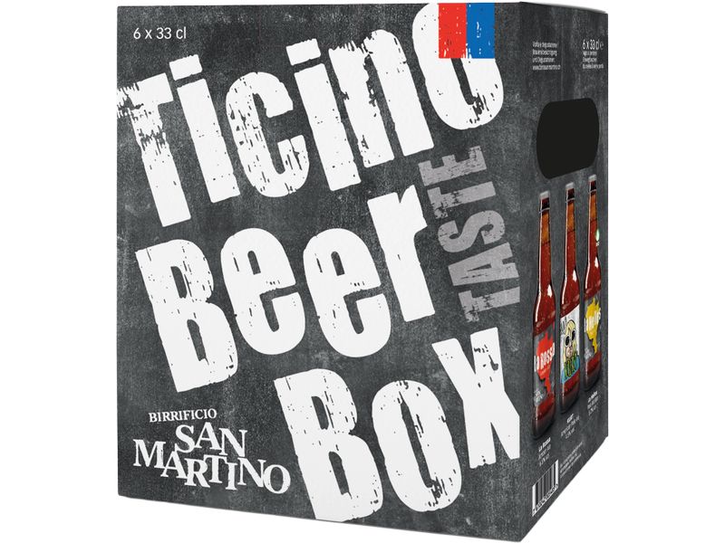 Birrificio San Martino Bier Ticino Beer Box 6 Stück x 0.33 Tessiner Craft Bier Kollektion