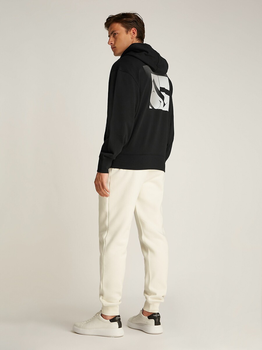 CALVIN KLEIN JEANS<br>Moletom com capuz e logo monograma