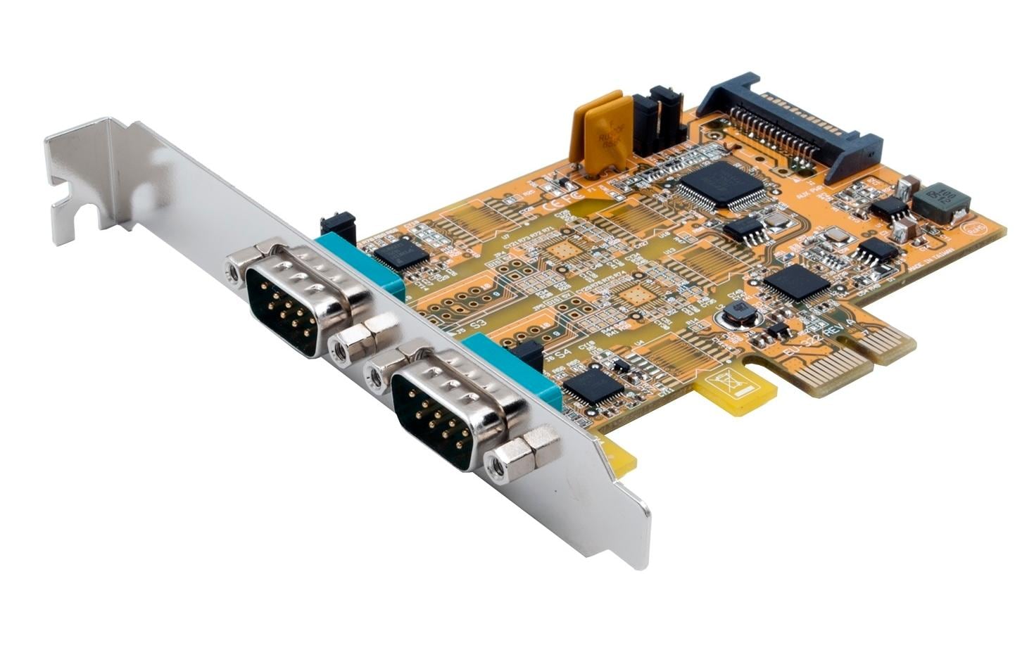 PCI-Express-Karte RS-232/422/485PCIe-Karte mit 2 seriellen RS-232/422/485-Anschlüssen