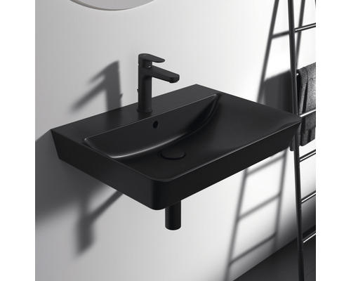 Ideal Standard Wastafel Connect Air Cube 60 mm zwart mat E0298V3