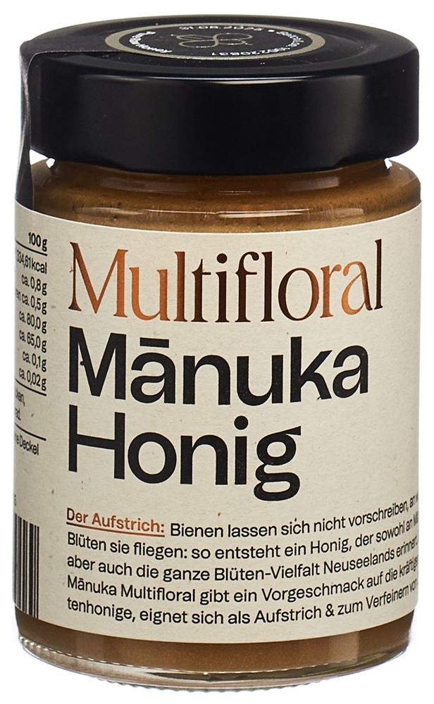 MADHU HONEY Manuka Honig MGO30 Multifloral Glas 250 g