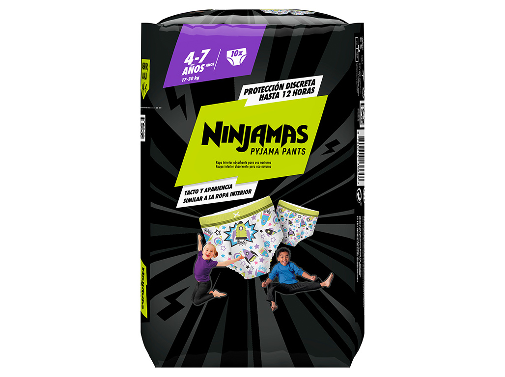 FRALDAS DODOT NINJAMAS FOGUETE T7 17-30KG 10UN