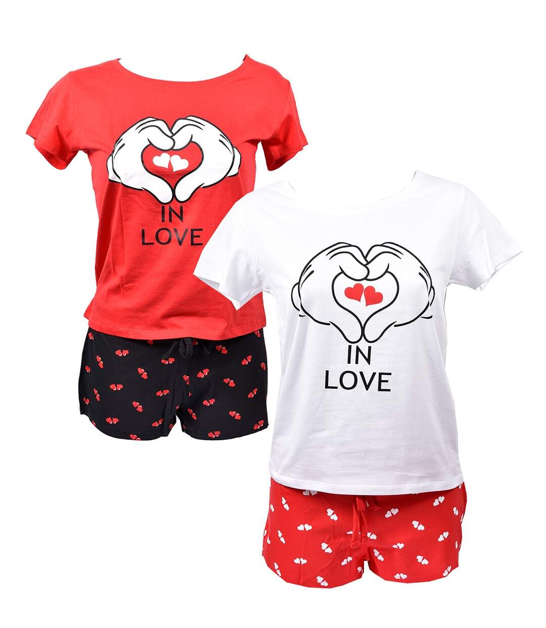 Pyjama Femme MINNIE en Coton -Chaleur,Douceur et Confort- Pack de 2 Pyjacourt EV3583