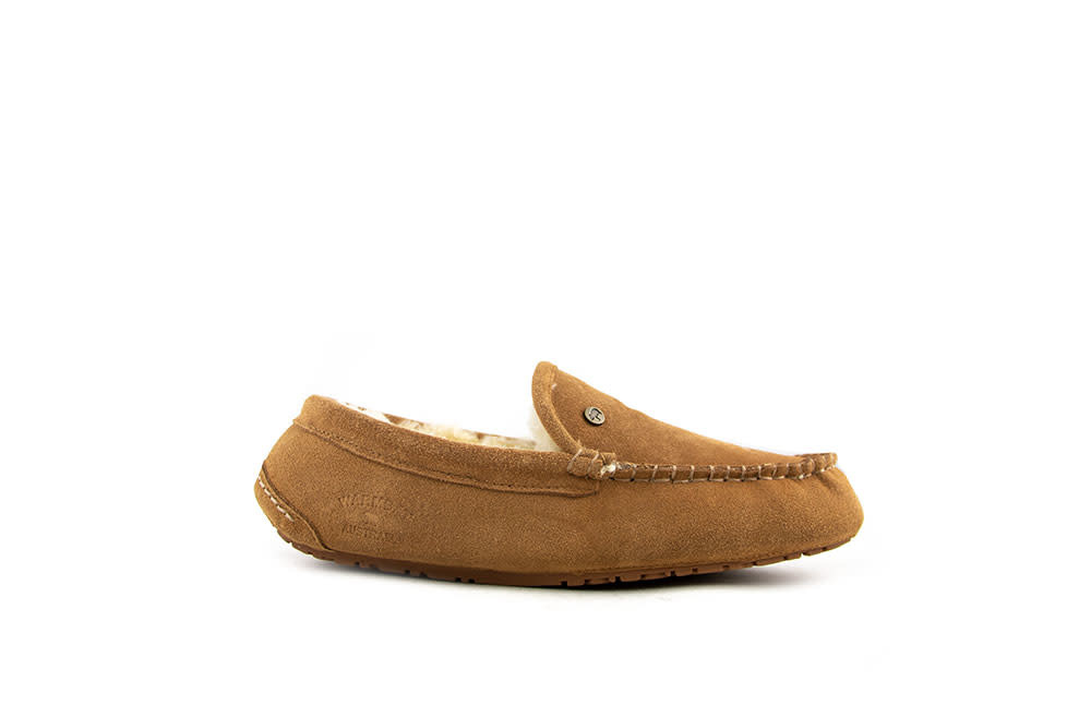 Warmbat Pantoffels Cognac Earlwood Suede