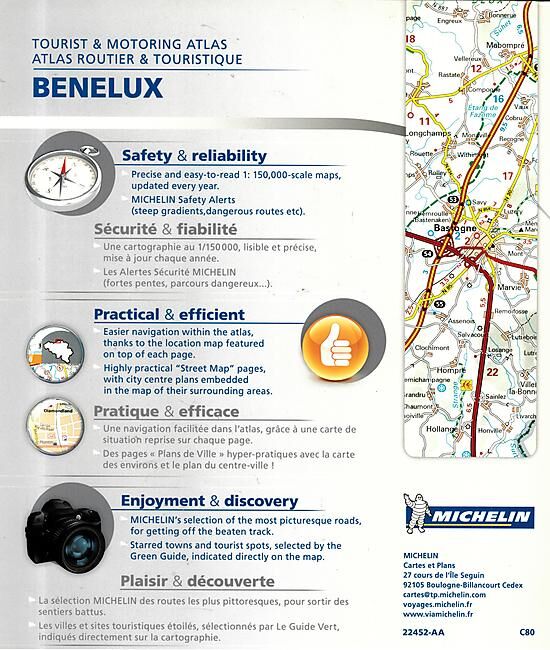 MICHELIN - ATLAS BENELUX FRANCE NORD 1 150 000