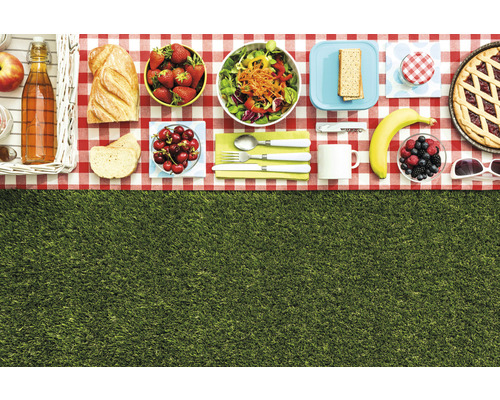 Kunstgras Daisy met drainage, 30 mm dik, groen, 400 cm breed (per meter verkocht)