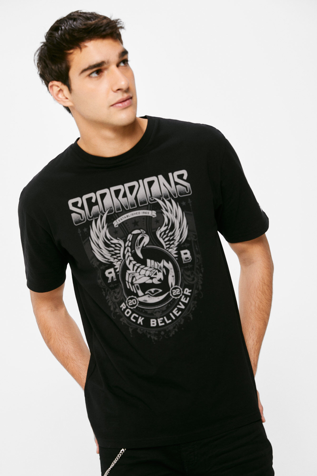 Camiseta Scorpions - preta