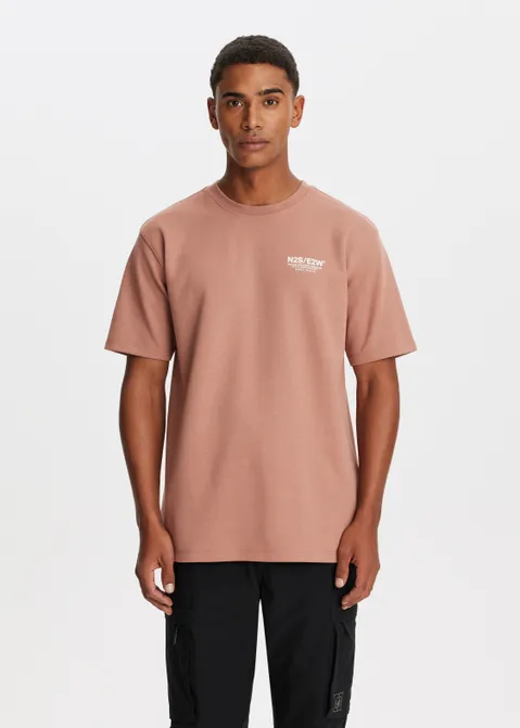 T-shirt met print phase rood (ROO.TE)