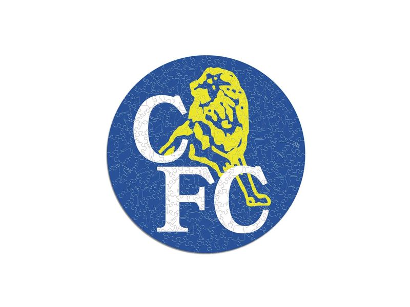Iconic Puzzle Chelesea FC – Retro Logo Offizielles Holzpuzzle, Grösse M
