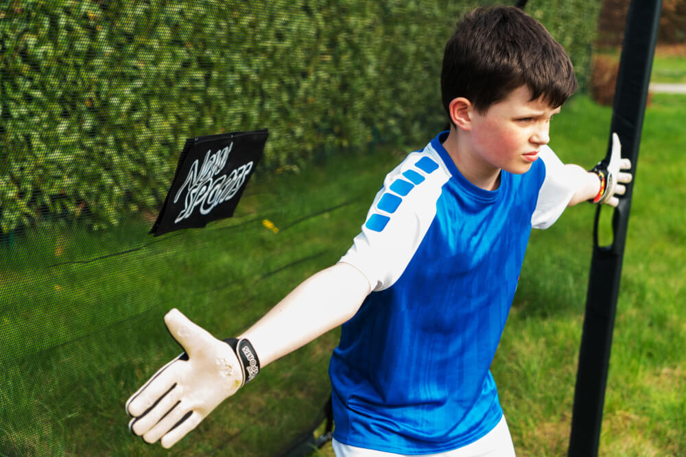 New Sports Fußballtor mit engmaschigem Netz, 300x200x90 cm