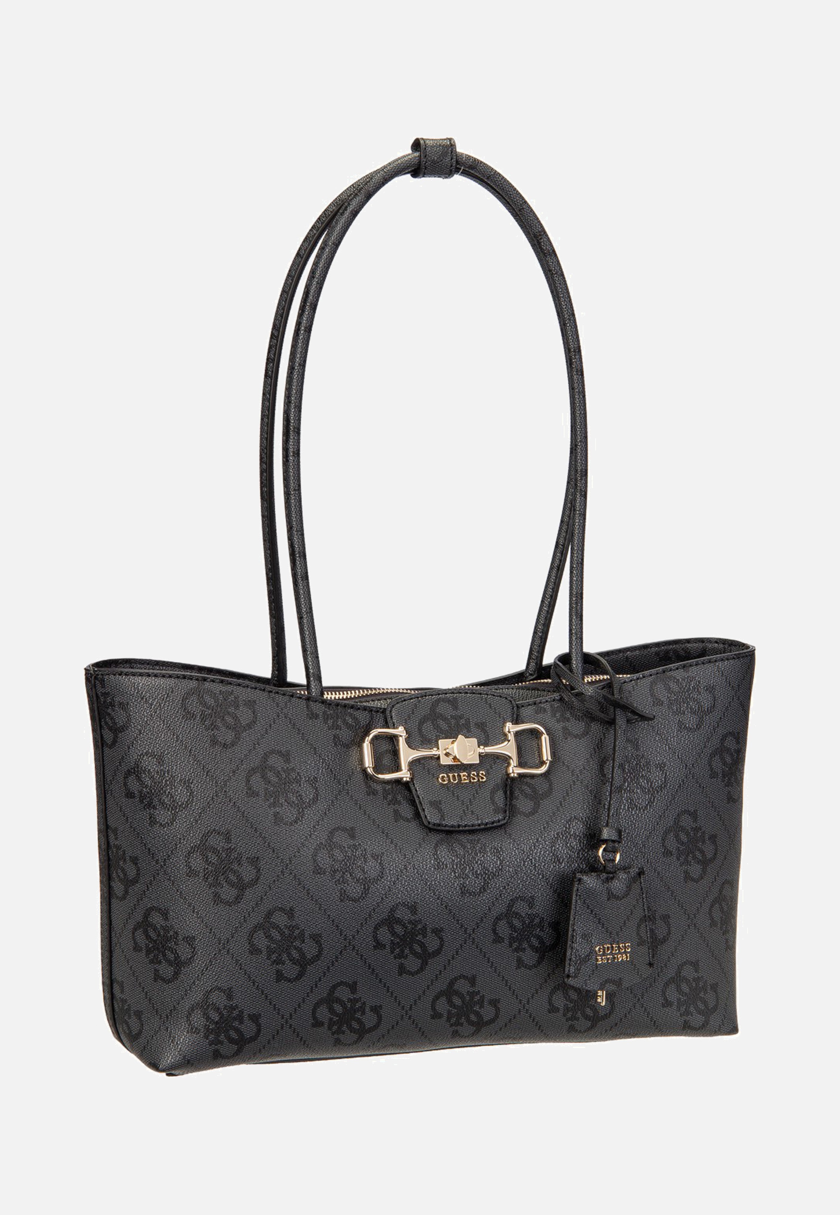 Janie Logo Girlfriend Carryall Coal Logo - Shopper