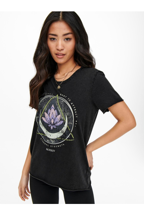 Only zwarte dames t-shirt