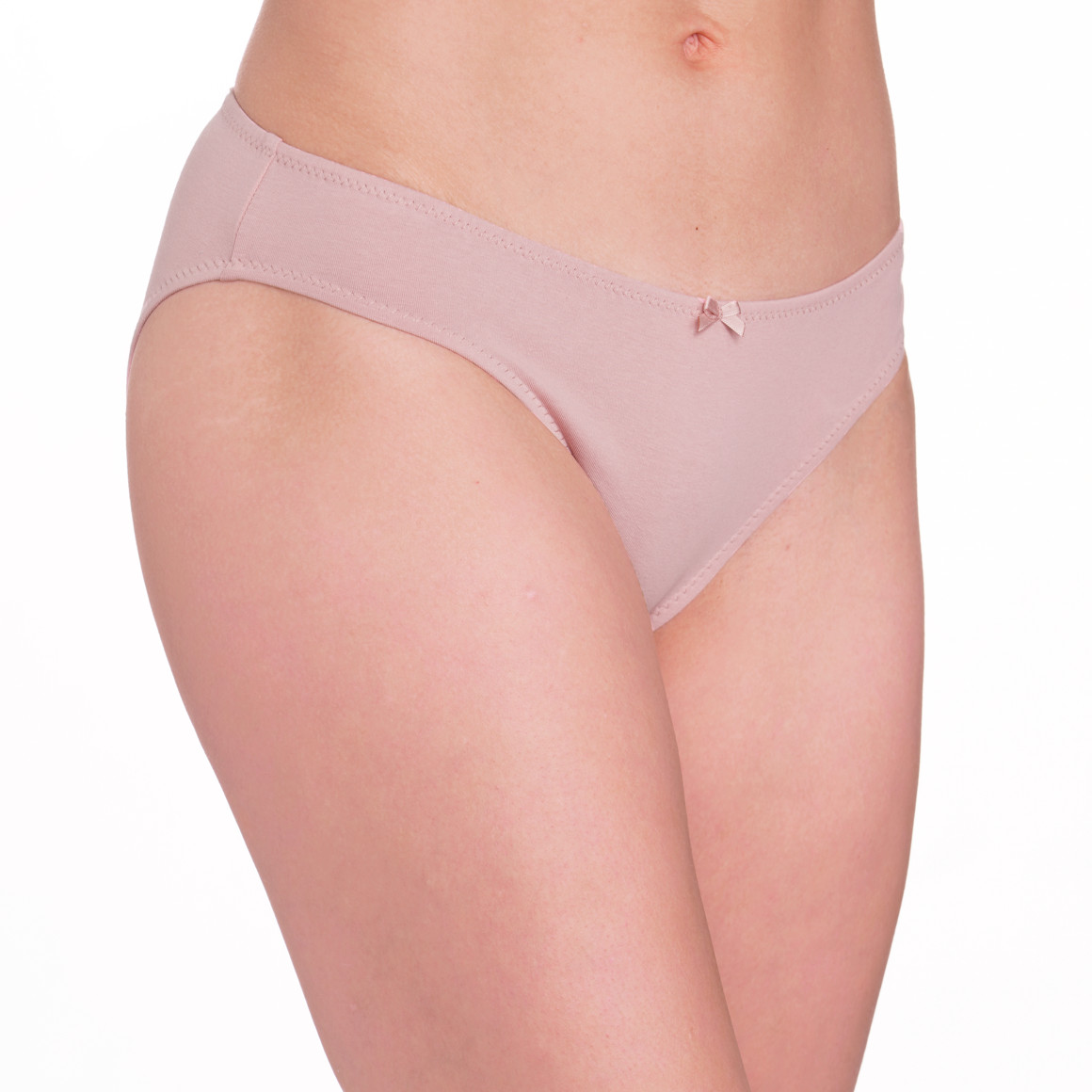 Gina Benotti 5 Damen Slips aus Baumwolle oliv / rosa / schwarz