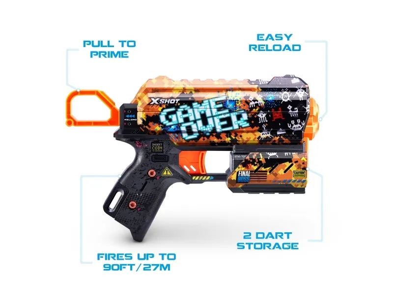 XSHOT legetøjsgevær Skins Flux, assorteret, 36516 (ZUR-36516)