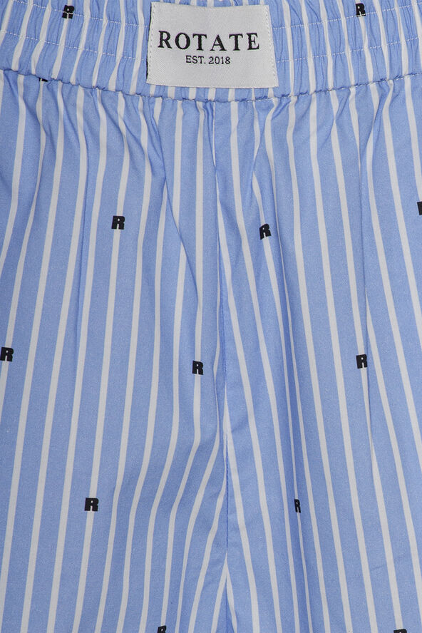 ROTATE Birger Christensen ELASTICATED SHORTS Blue logo stripe   serenity comb.