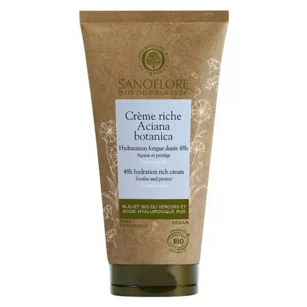 Sanoflore Aciana Botanica Creme Hidratante Rico 48h Orgânico 50ml