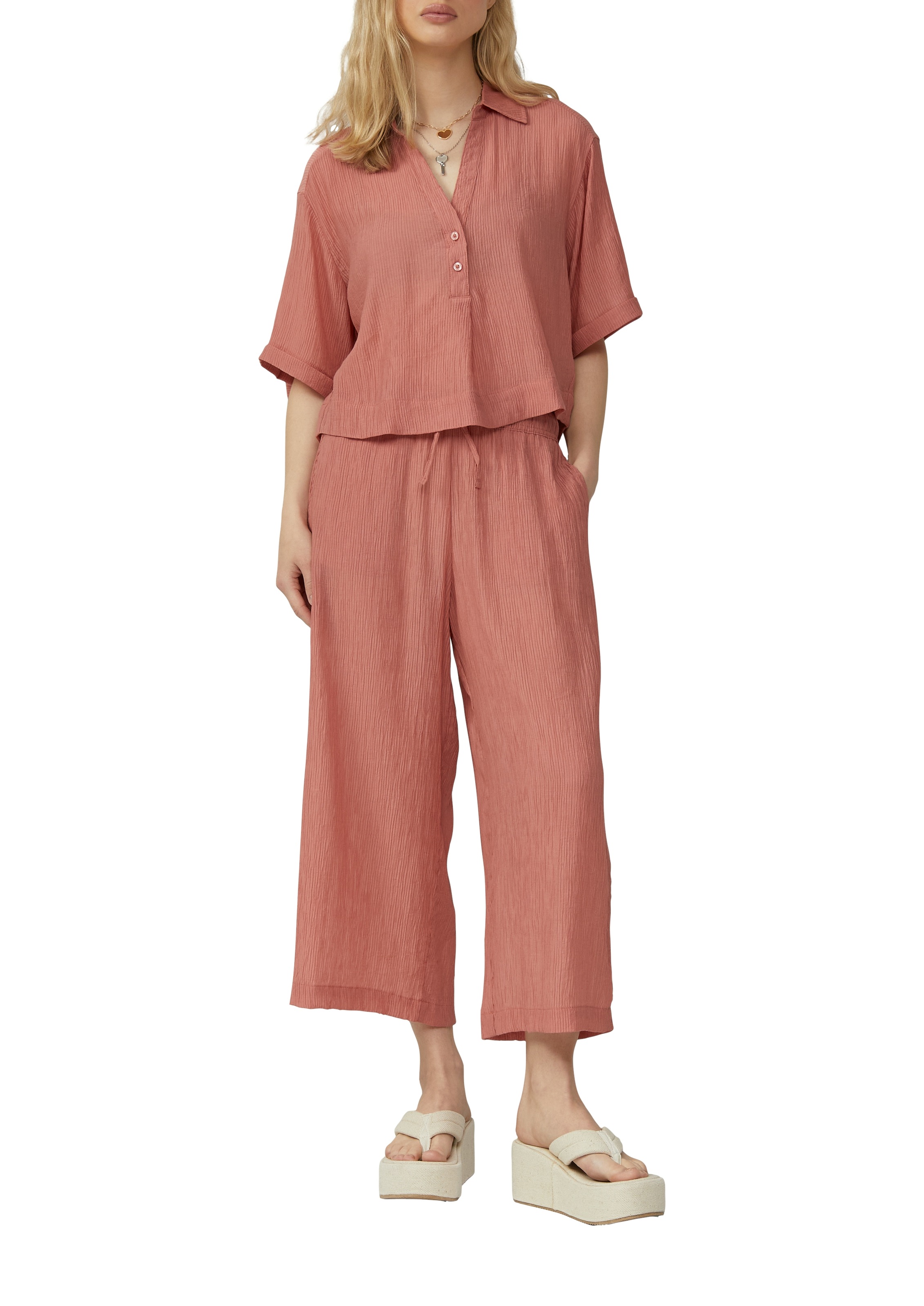 QS Culotte  Sommerhose in Struktur-Optik
