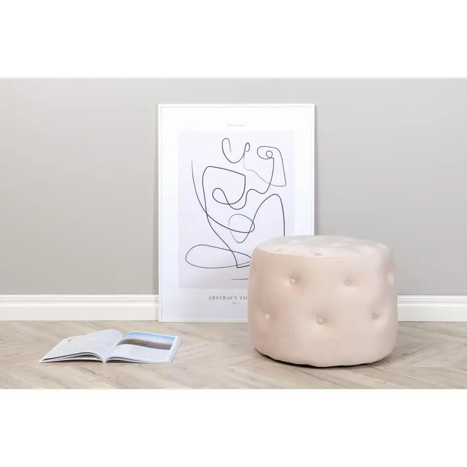 Svea - Juno hocker - velvet - beige