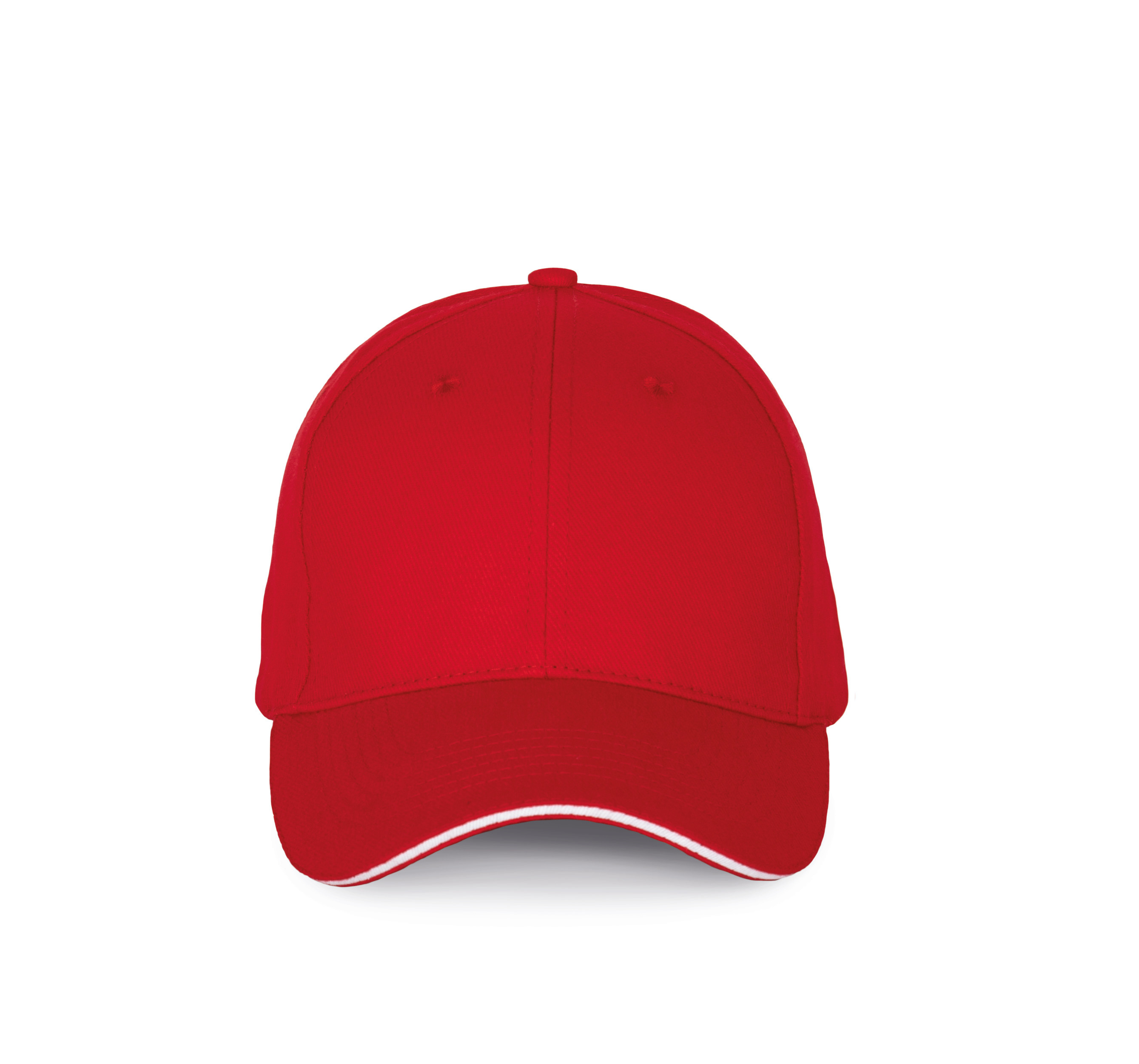 K-up KP185 - Casquette avec visière sandwich contrastée - 6 panneaux
