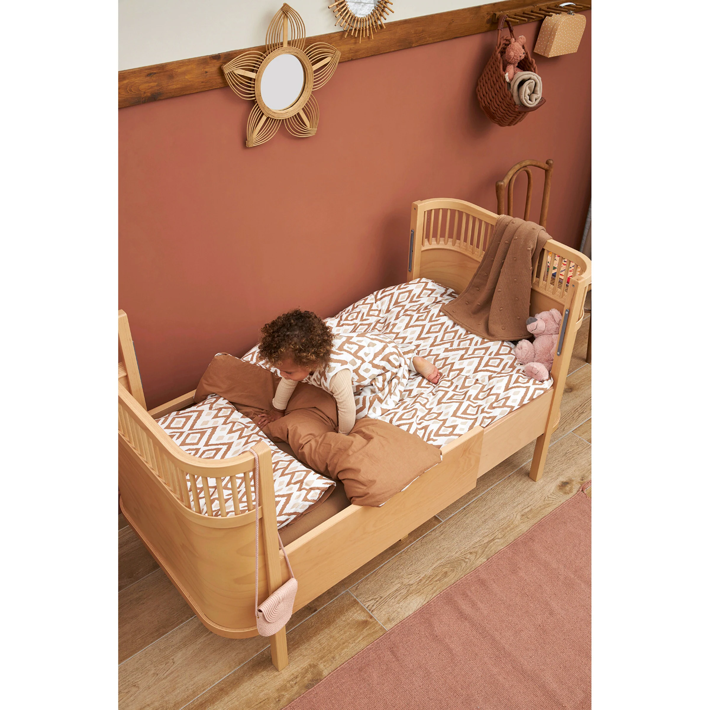 Meyco Baby Wende-Bettwäsche 40x60 / 100x135 cm Ikat