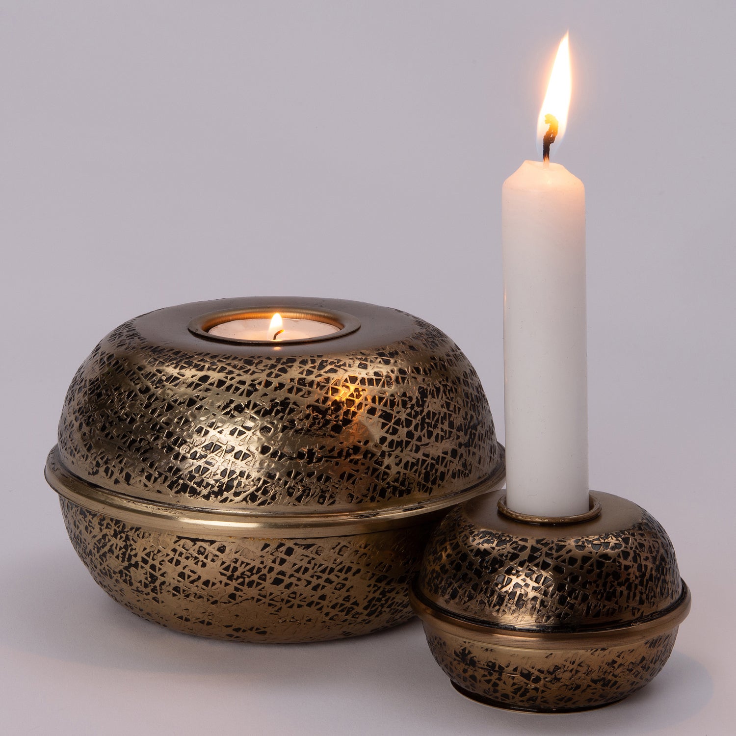 Intratuin kandelaar Ilja goud D 10 H 8 cm