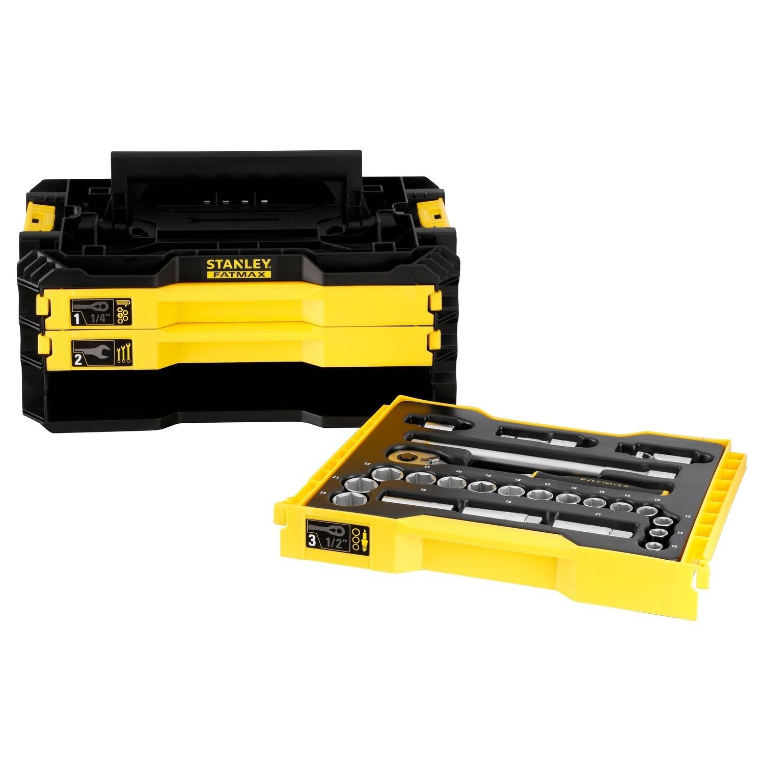 Stanley FMMT98107-1 PRO-STACK KIT 3 lades - 126-delig