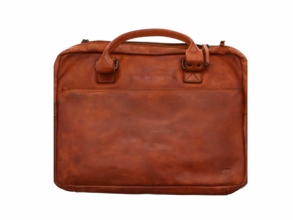 BEAR DESIGN Business- / Laptoptaschen Cognac Leder  mit Laptopfach
