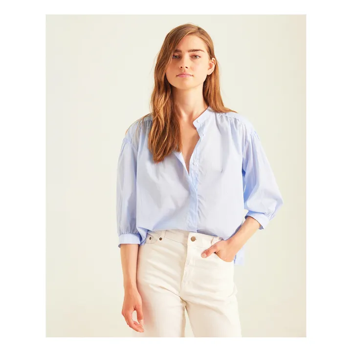 Sacrécoeur Blouse Carla | Bleu ciel