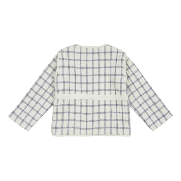Louise Misha Veste Teliani Lin Matelassée | Bleu
