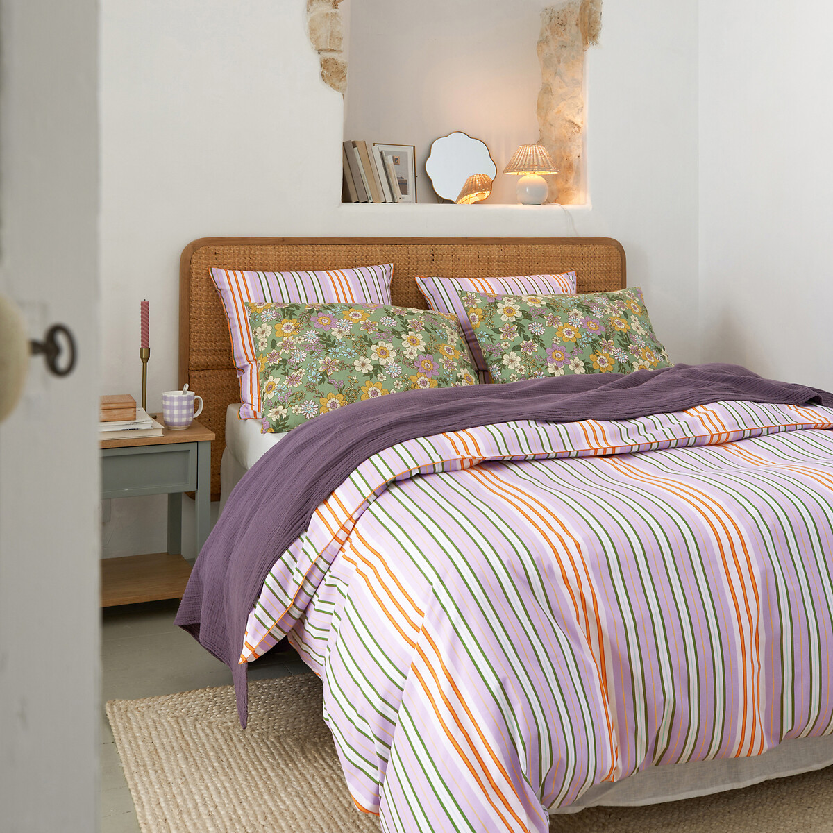 LA REDOUTE INTERIEURS<br>Cabeceira em rattan trançado, Amara