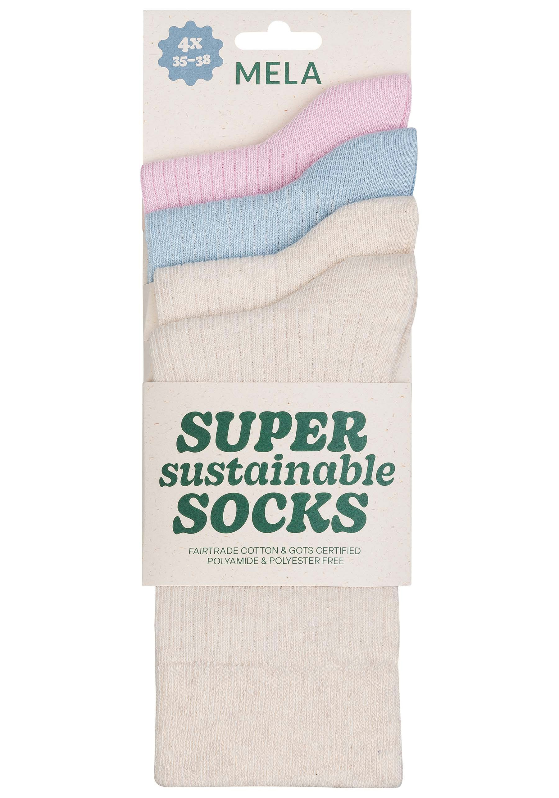Mela 4er-Pack Socken Ribbed Mix Candy Land