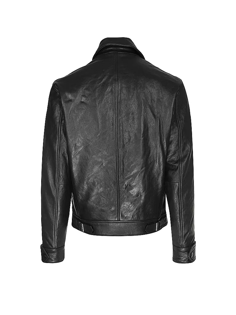 REPLAY Lederjacke schwarz