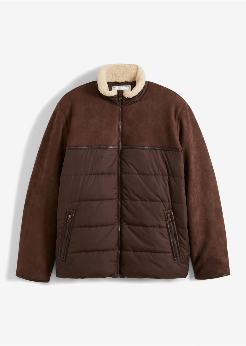 Veste d'hiver en mélange de matière avec polyester recyclé