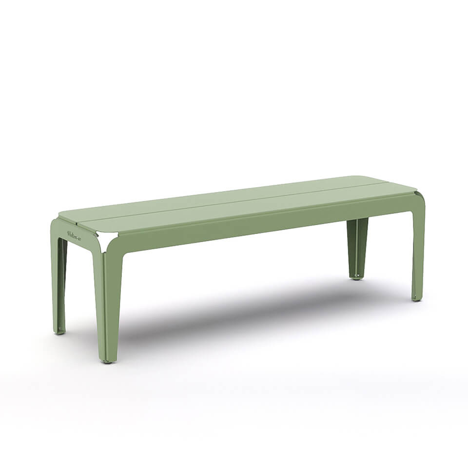 Tuinbank Bended Bench 140 pale green