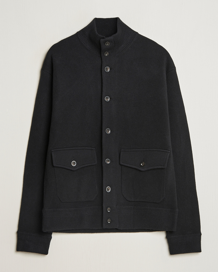 Polo Ralph Lauren Wool Blend Cardigan Polo Black