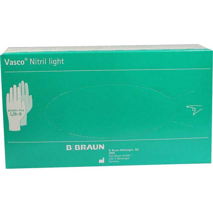 Vasco Nitril light Untersuchungshandschuhe Größe L, 100 St