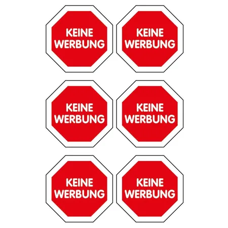 Avery Zweckform Z-Design 59505, Keine Werbung Etiketten, Schriftzug 