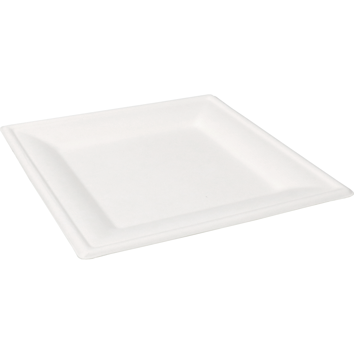 Depa Bord, vierkant, 1-vaks, bagasse (suikerrietpulp), 26x26cm, wit