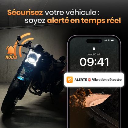 Traceur GeoRide 3 - Tracker GPS - Alarme Moto Intelligente
