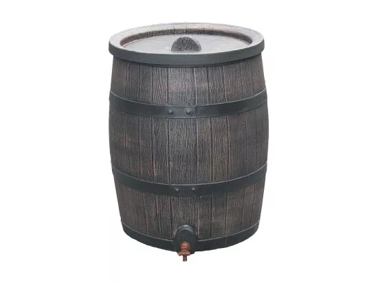 Récupérateur d'eau de pluie en polyéthylène avec support Barrel 120 litres