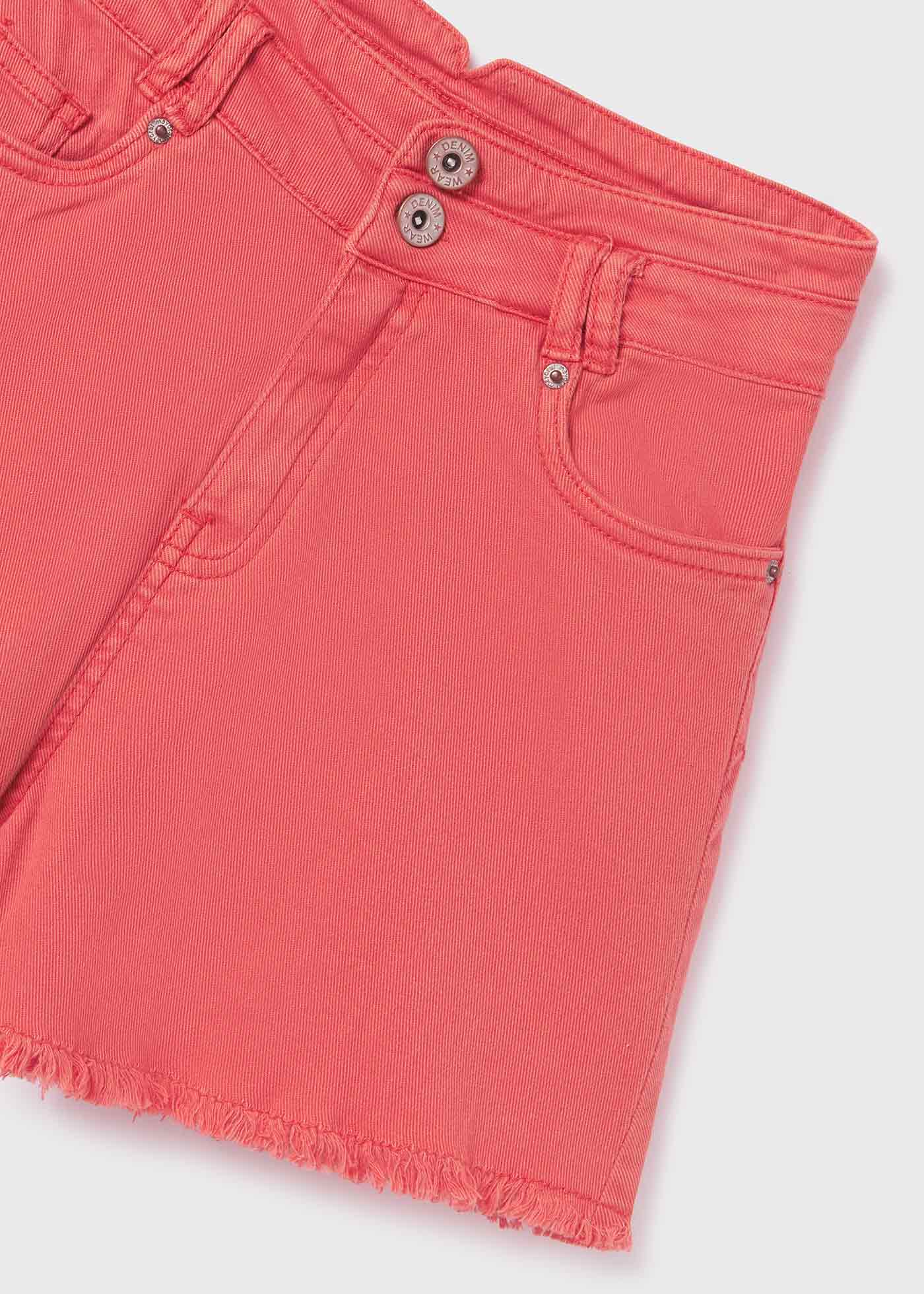 Calções de algodão de cintura alta para meninas