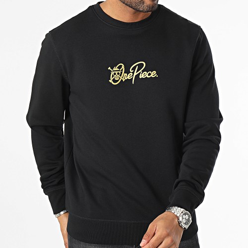 Sweat Crewneck Mugiwara Noir Doré