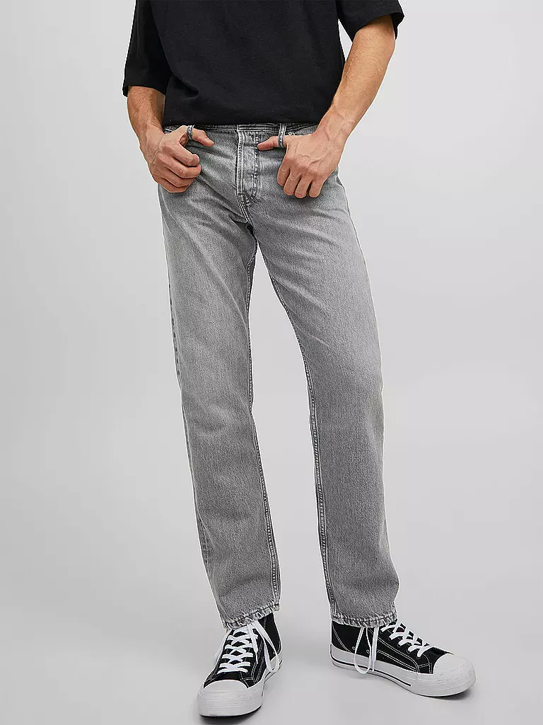 JACK & JONES Jeans Relaxed Fit JJICHRIS JJORIGINAL grau